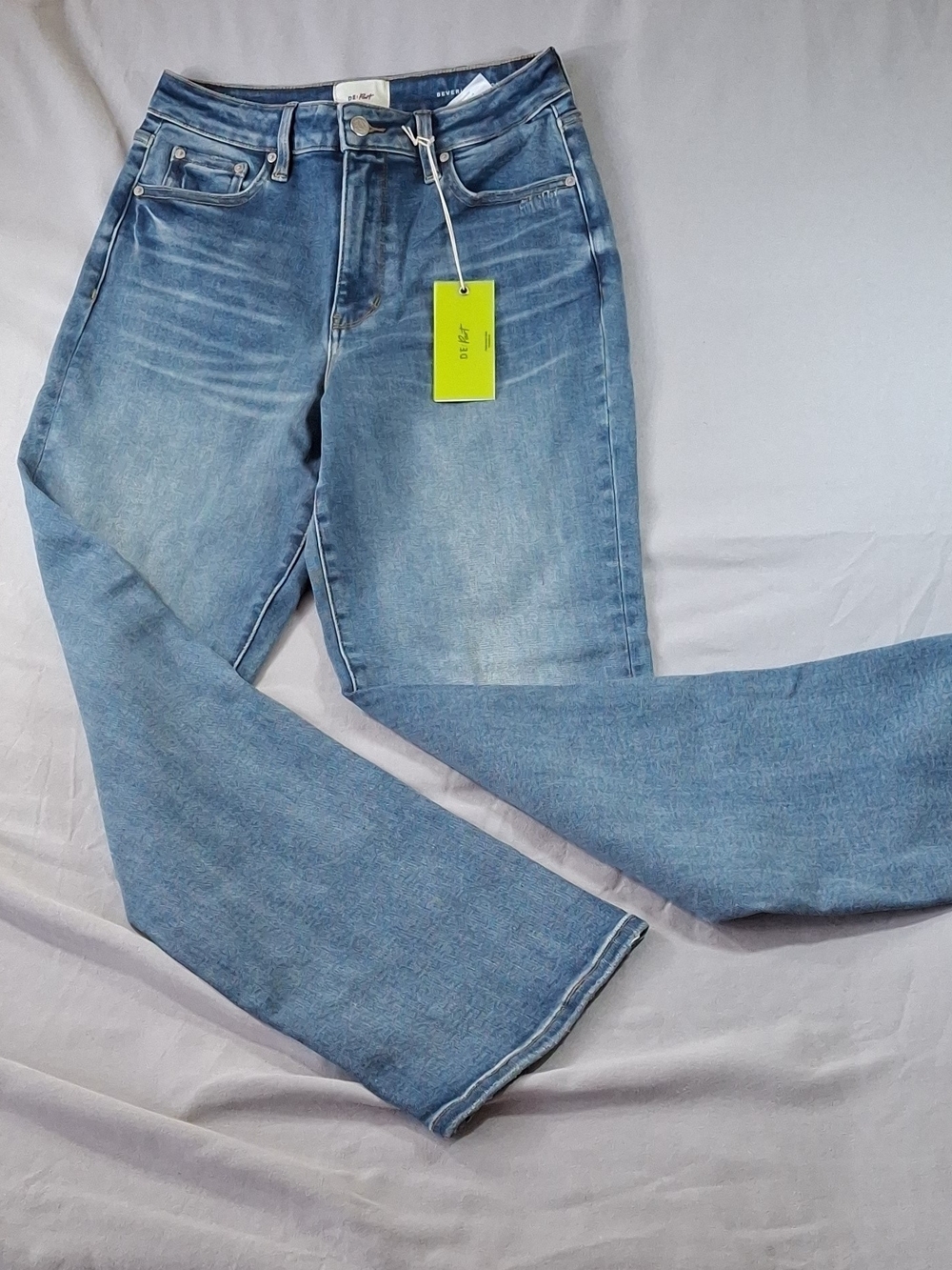 NWT DE:Part Denim Beverly High Waist Straight Jeans - Sutton Distress - Size 6